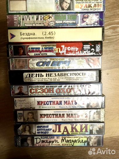 Видеокассеты vhs с фильмами