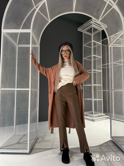 Брюки эко кожа Loro Pian*