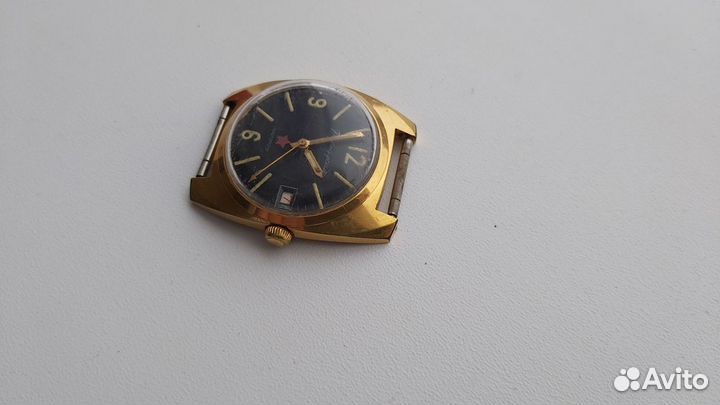 Часы Командирские СССР.Позолоченные,Стоп секунда
