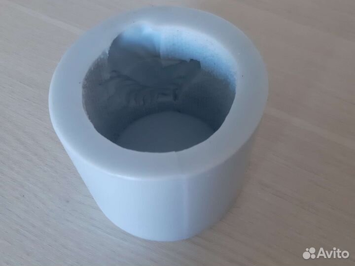 Силиконовая форма для свечей Цилиндр с лошадью бу