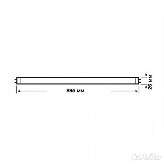 Люминесцентная линейная лампа T8 L 30W/840 4000K plus ECO G13 895mm Osram