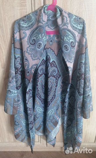 Павло-посадская шаль из вискозы, новая