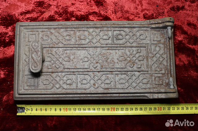 Дверь дверца печная старинная чугун СССР