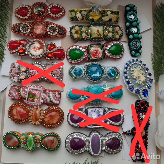 Заколка для волос. Подарок ручной работы