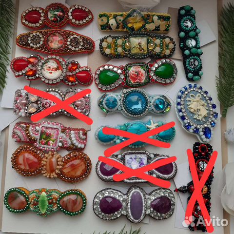 Заколка для волос. Подарок ручной работы