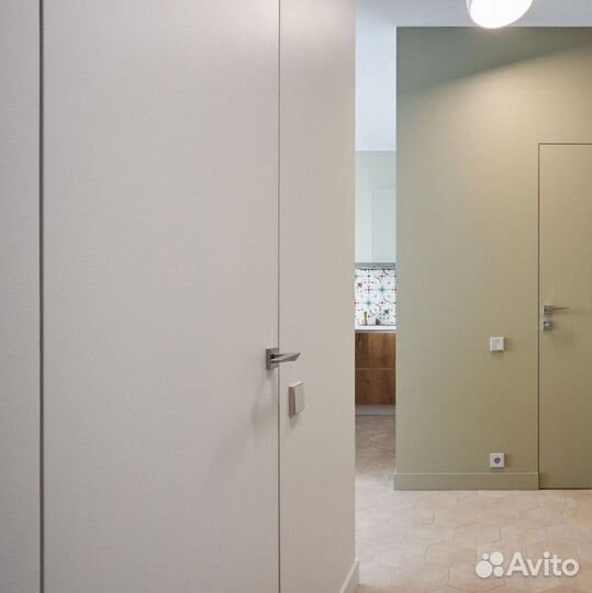 Скрытая дверь под покраску