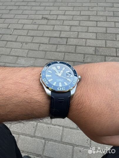 Часы tag heuer aquaracer calibre 5 43 мм