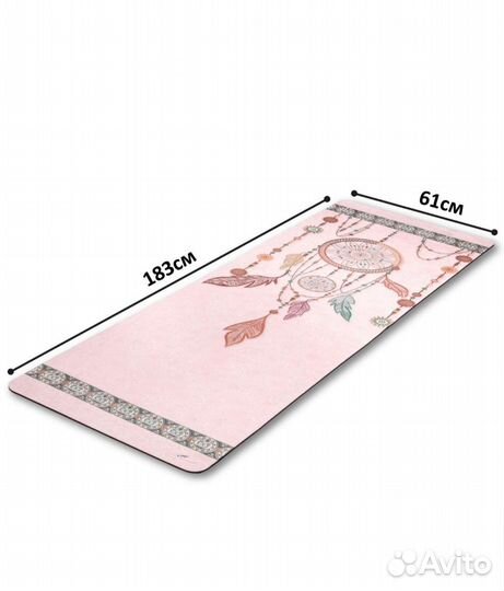 Коврик Замша Новый для йоги фитнеса Чакры