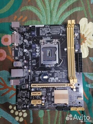 Материнская плата asus H81M-K купить в Кирове | Электроника | Авито
