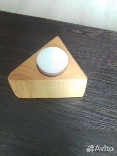 Подставки и подсвечники из спилов деревьев