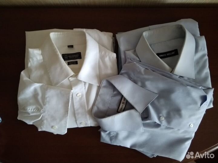 Мужские рубашки брендовые офисные пакетом р.41-42