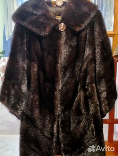 Шуба норковая с капюшоном 46 48