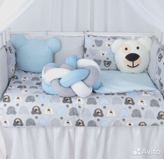 Комплект бортиков в детскую кроватку