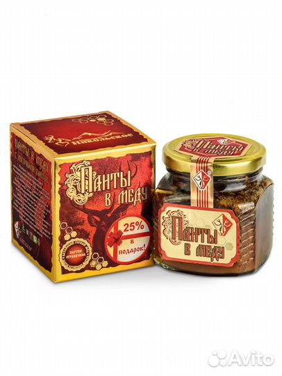 Панты Алтайского Марала в Меду(для мужчин и женщин