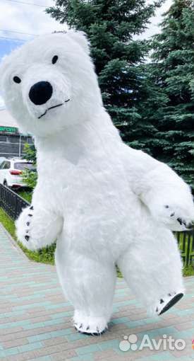 Ростова кукла белый медведь