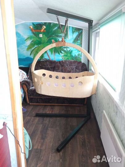 Детская люлька колыбель подвесная