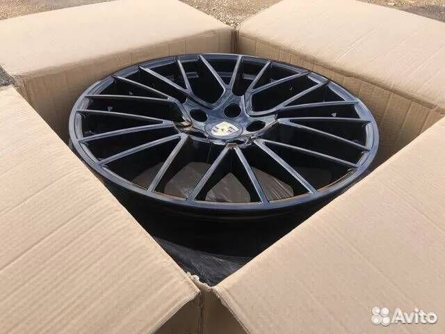 R21 разноширокие на Porsche Cayenne Black 5х130