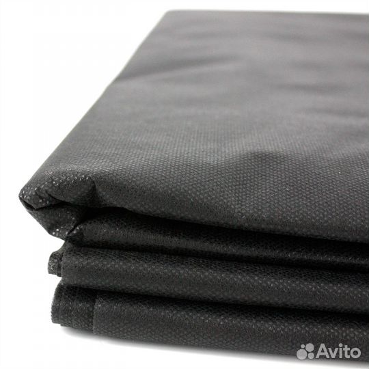 Геотекстиль черный плотный 100 г/м2, отрез 10 м