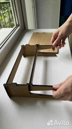 Подставка для ноутбука деревянная складная