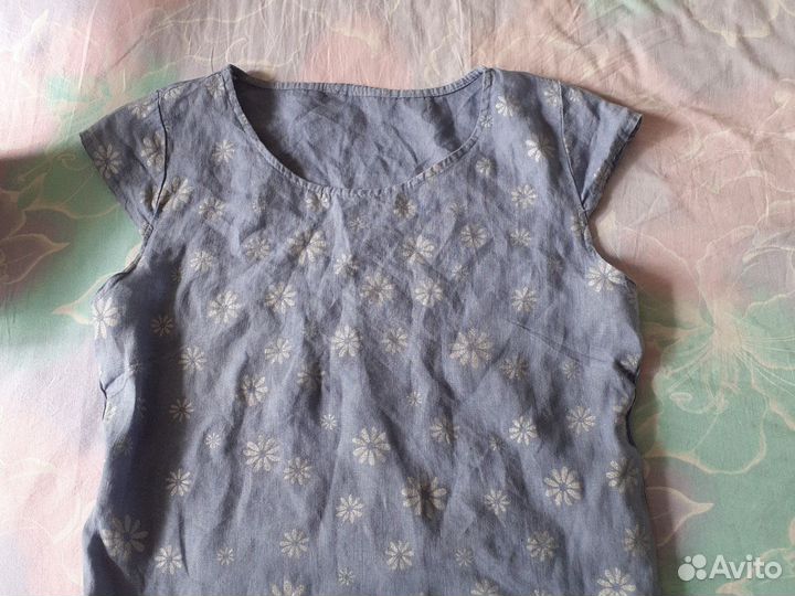 Футболка женская льняная