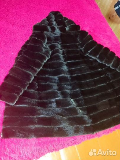 Шуба норковая 46 48 бу черная