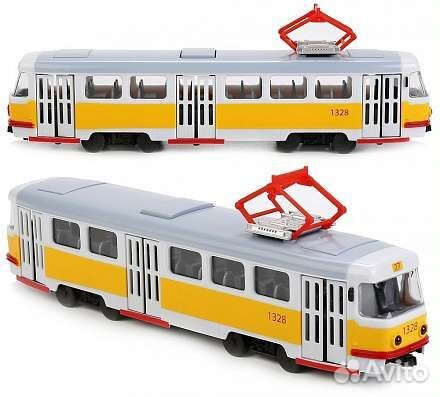 Трамвай 30 см со светом и звуком