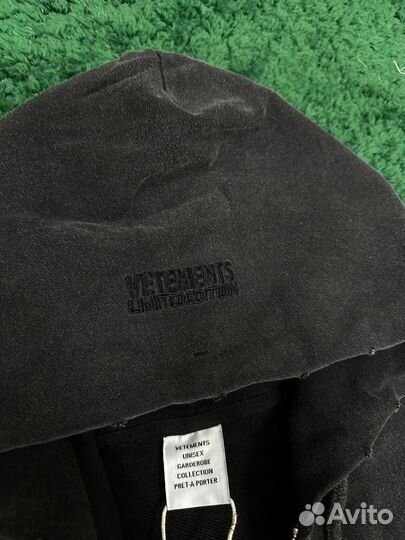 Зип худи Vetments Hello my Name is