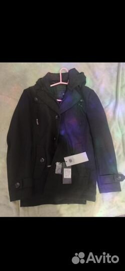 Пальто мужское с капюшоном