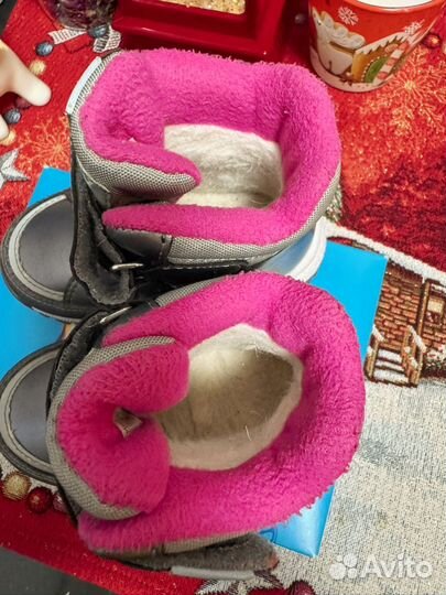 Ботинки зимние для девочки 22 размер