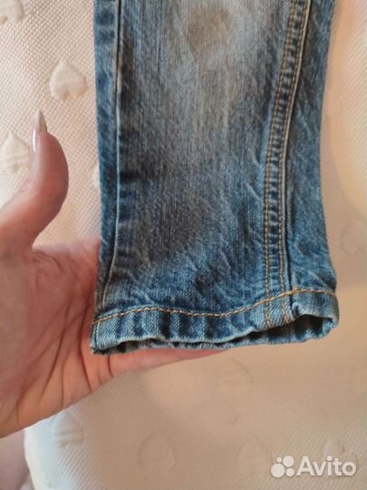 Джинсовый комбинезон для девочки 98