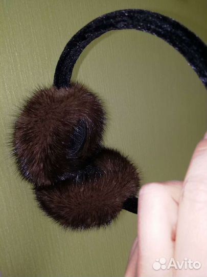Наушники из меха норки