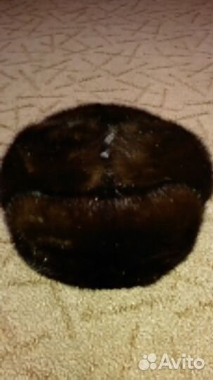 Мужская норковая шапка- ушанка