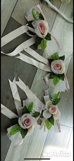 Свадебные украшения на машину продам