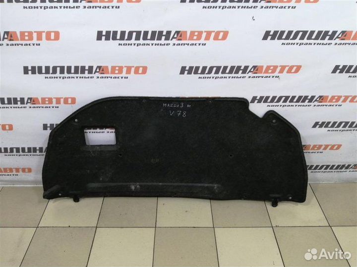Шумоизоляция капота Mazda 3 Bk хэтчбек 1.6 Z6 2007