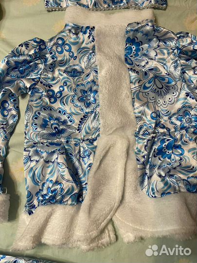 Костюм снегурочки на девочку новый