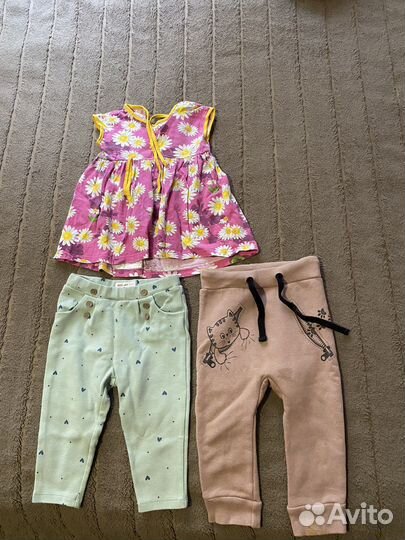 Вещи пакетом на девочку 80