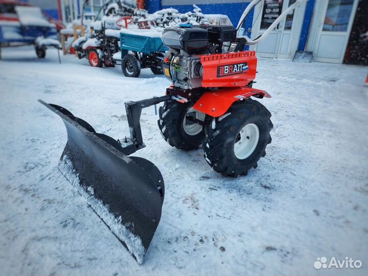 Мотоблок brait MKP 403W на больших колесах