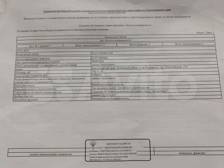 Участок 7,5 сот. (ИЖС)