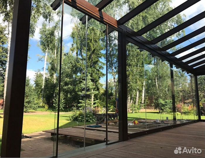 Безрамное остекление