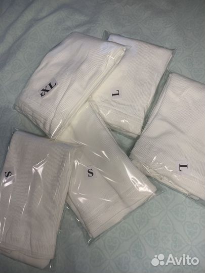 Мужские белые майки