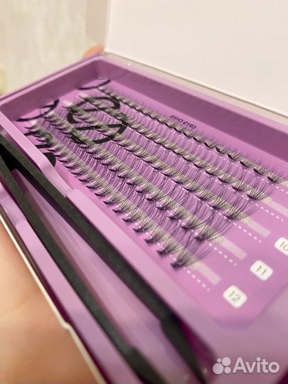 Набор накладных ресниц + клей