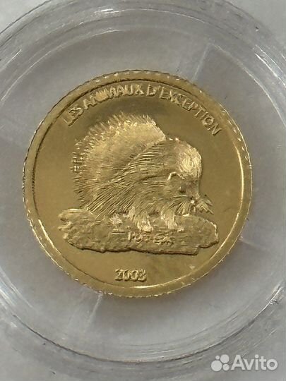 Золотая монета конго Декобраз