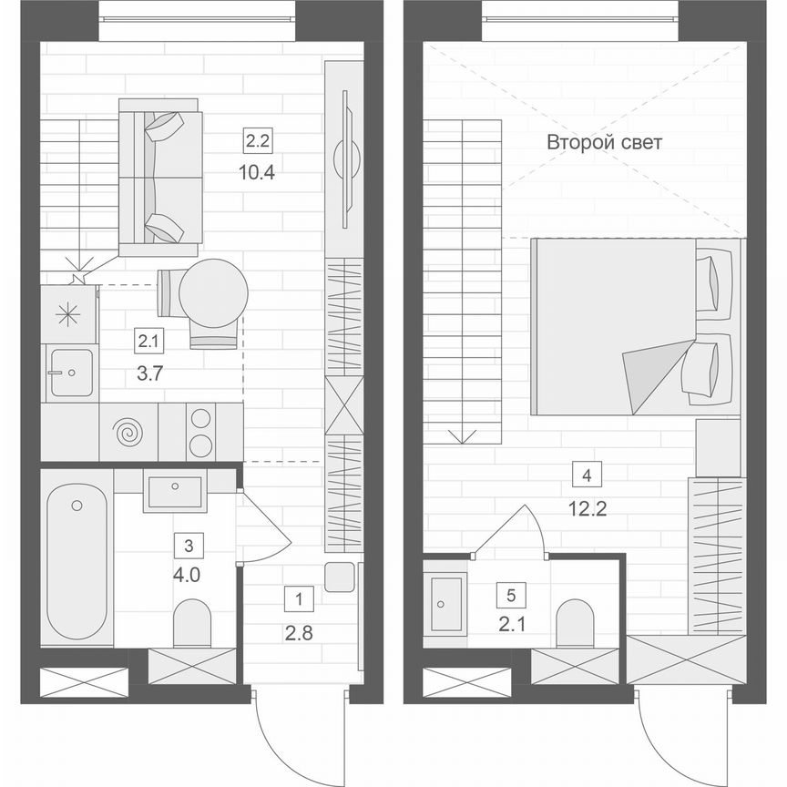 1-к. апартаменты, 35,2 м², 9/10 эт.