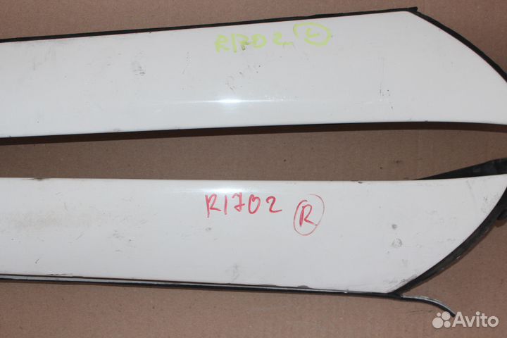 Пластиковые накладки с уплотнителем стекла