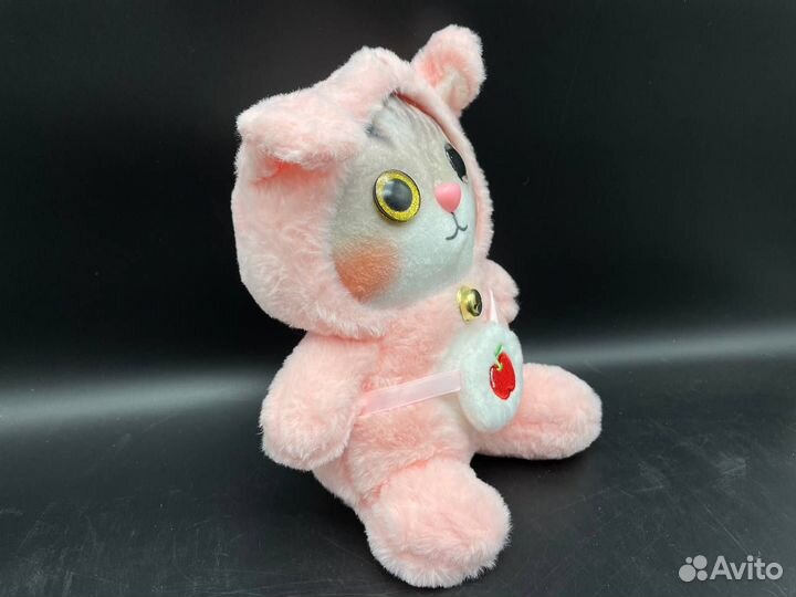 Мягкая игрушка кот в капюшоне в пижаме кигуруми