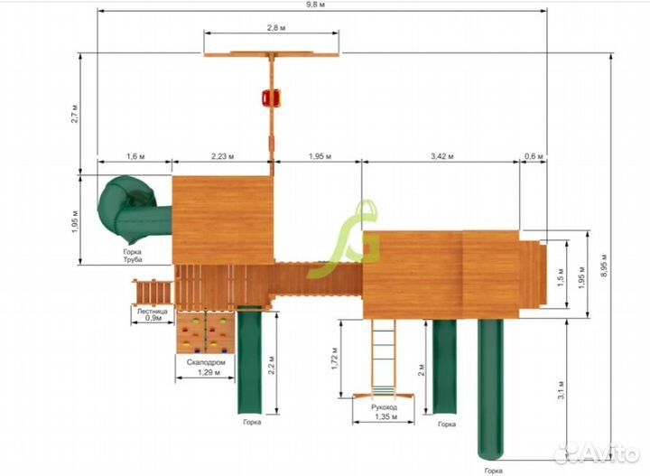 Игровой комплекс Детская площадка 