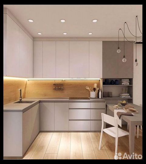 Кухня под потолок встраиваемая