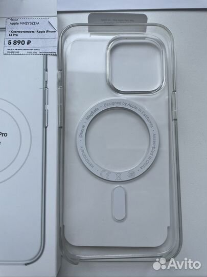 Оригинальный чехол на iPhone 13 pro clear case