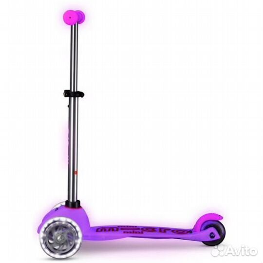 Самокат Mini Micro Deluxe Glow (светящийся) LED мо