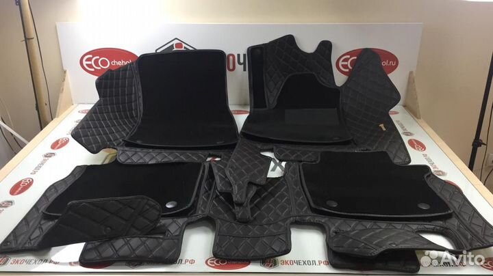 3D Коврики Toyota Салон Багажник из Экокожи